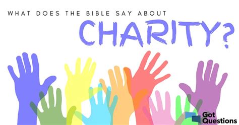 what the bible says about charity